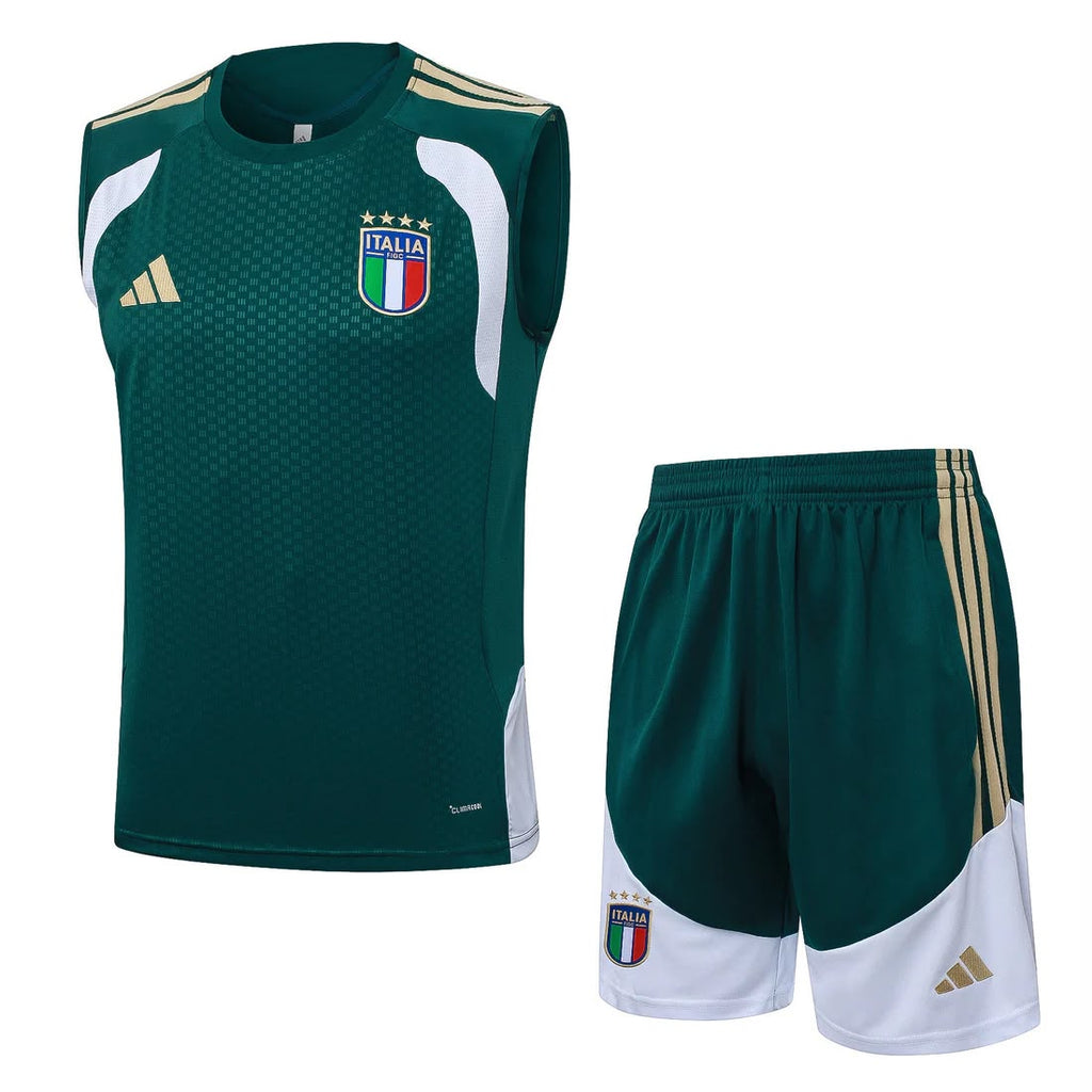 Completo Canottiera Italia Verde 26/27