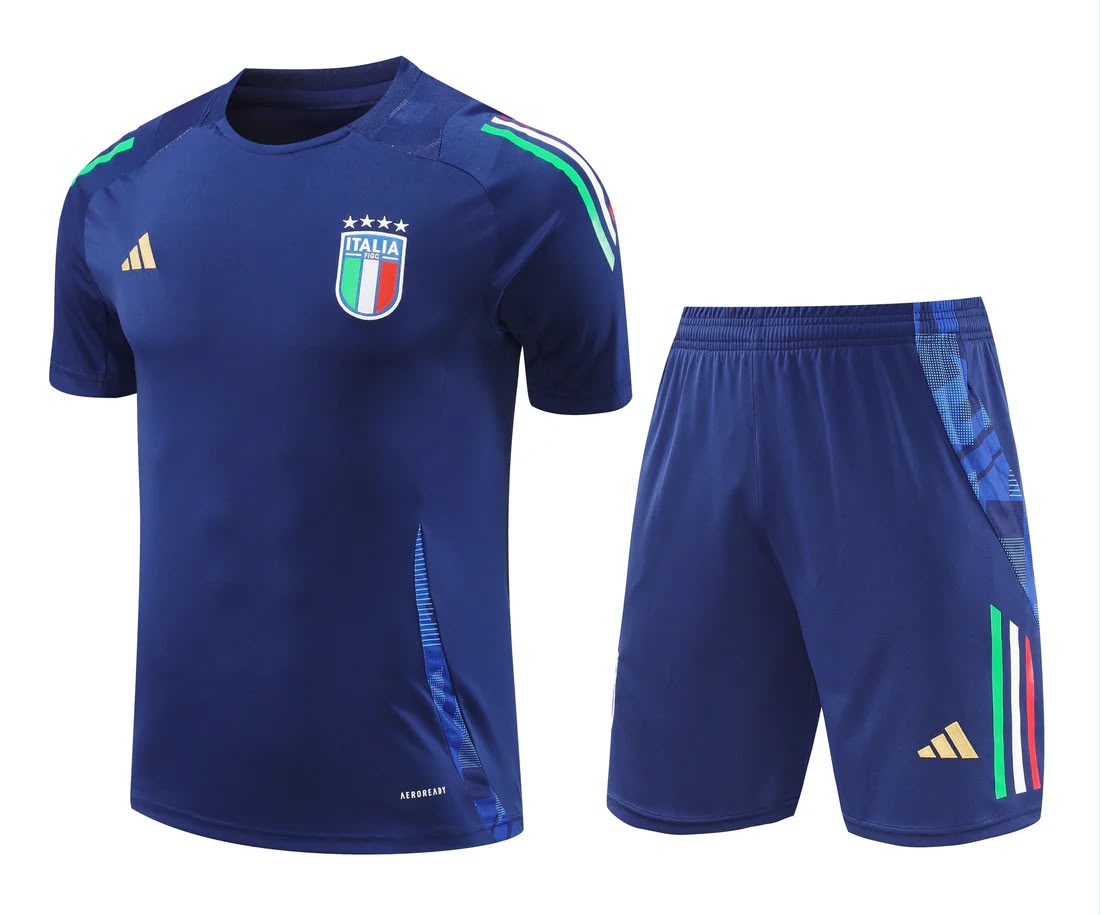 Maglia Manica Corta Italia Blu 2025