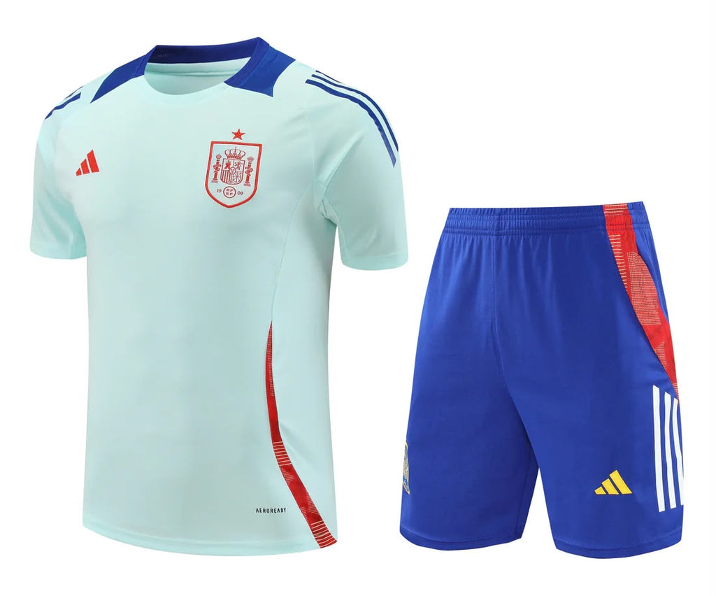 Maglia Manica Corta Spagna Azzurro 2025