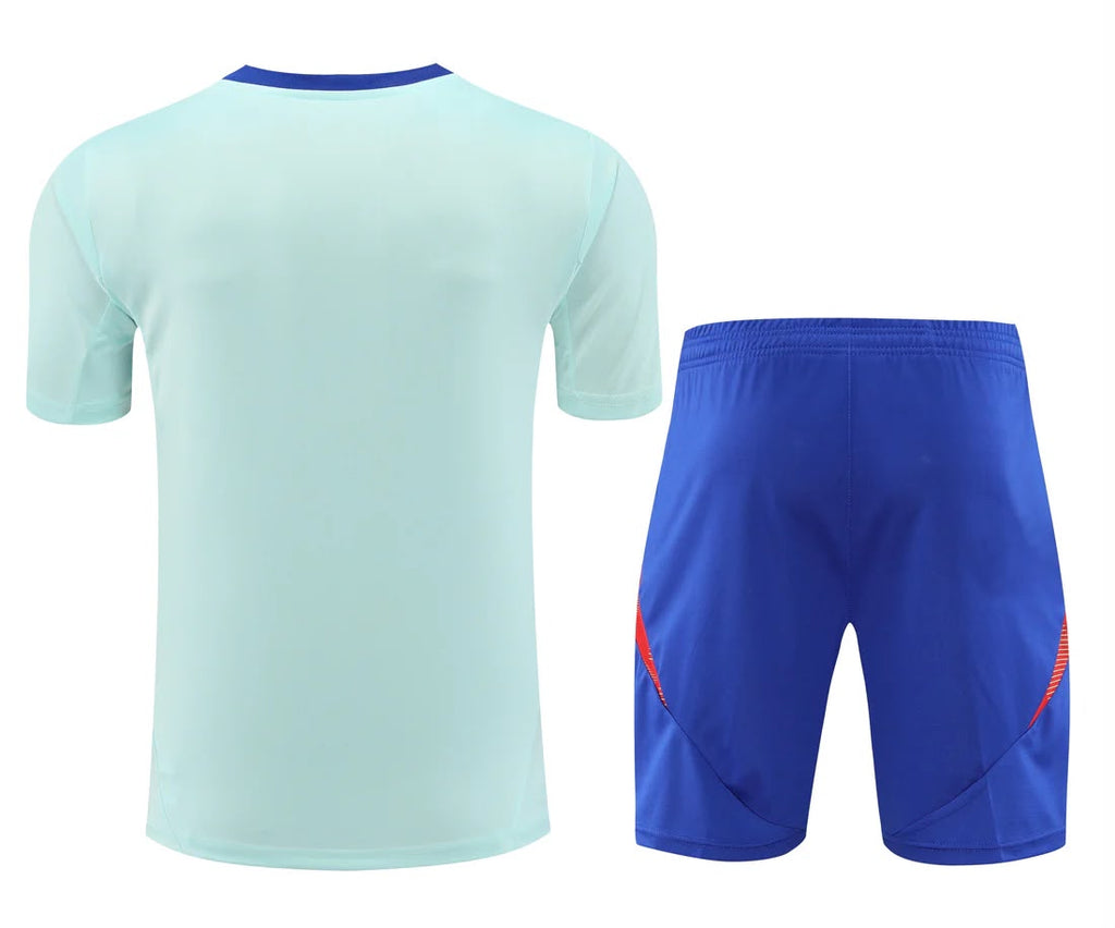 Maglia Manica Corta Spagna Azzurro 2025